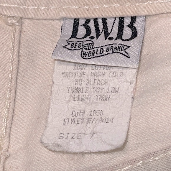 Vintage Floral and Cream High-Waisted Denim Shorts Size 7 - Picture 9 of 14